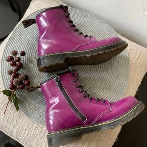 Dr. Martens Purple Haze 1460 Patent Leather Boots Size 5 are beautiful.